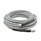 Interstate Pneumatics Pressure Washer Steel Braided Gray Rubber Hose  WP 4500 PSI - 3/8 Inch x 50ft PW7210 - alternate 1